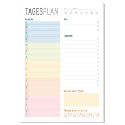 paper&you Block A5 Tagesplaner [Rainbow]