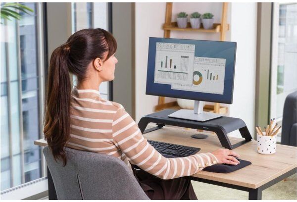 Fellowes Hana Monitor Stander M. Usb-Porte, Sort