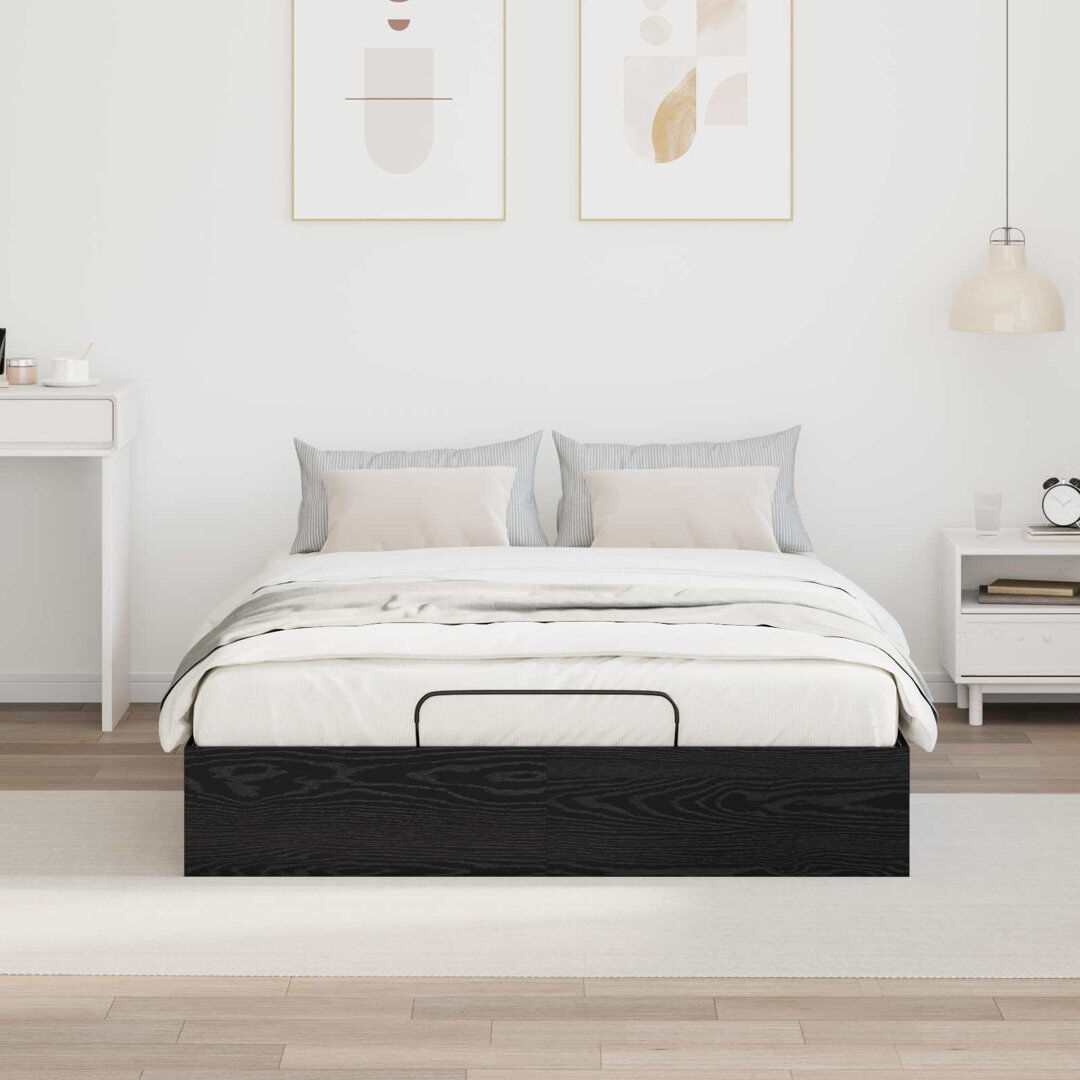 Metro Bed Frame Black Oak Double (4'6)