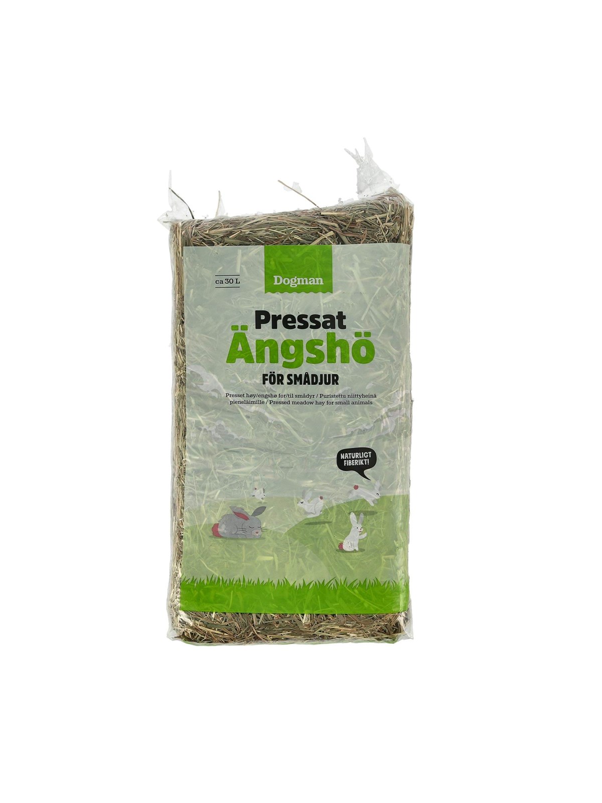 Dogman Gepresstes Wiesenheu - Futter für Kleintiere 30L