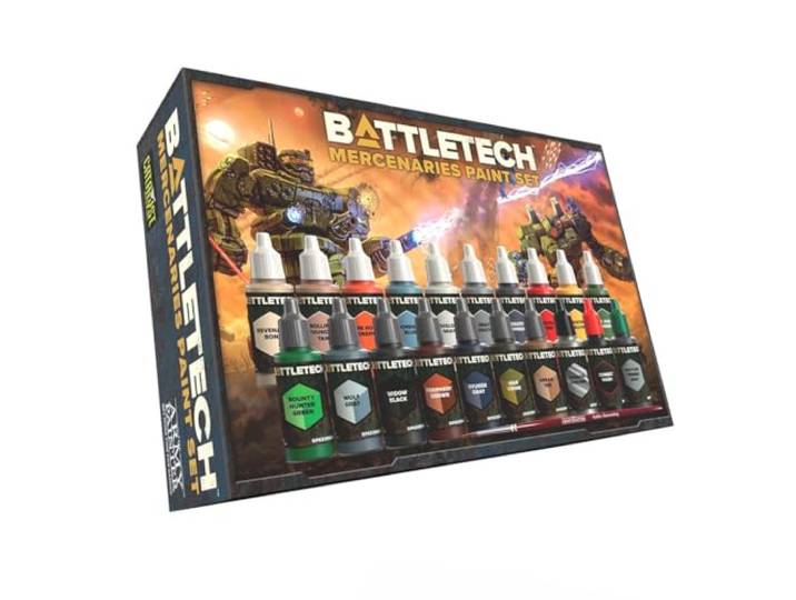 Catalyst Game Labs BattleTech Mercenaries Paint Set Accessory Ages 14+ Spiel auf Englisch