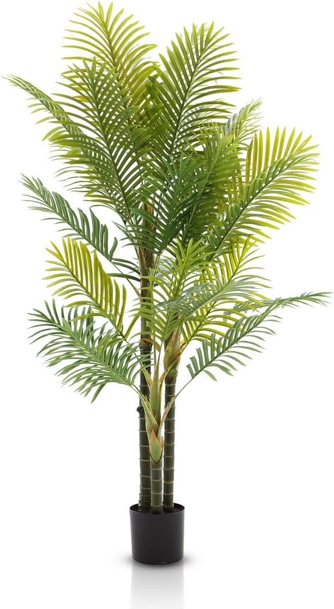 Meisterhome Areca Kunstpalm 180 cm – Grote Realistische Tropische Kunstplant met Pot