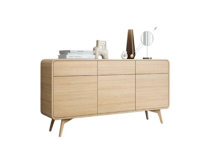 Compleo Kommode im Japandi Stil, Sideboard mit 3 Schubladen GRACIEL