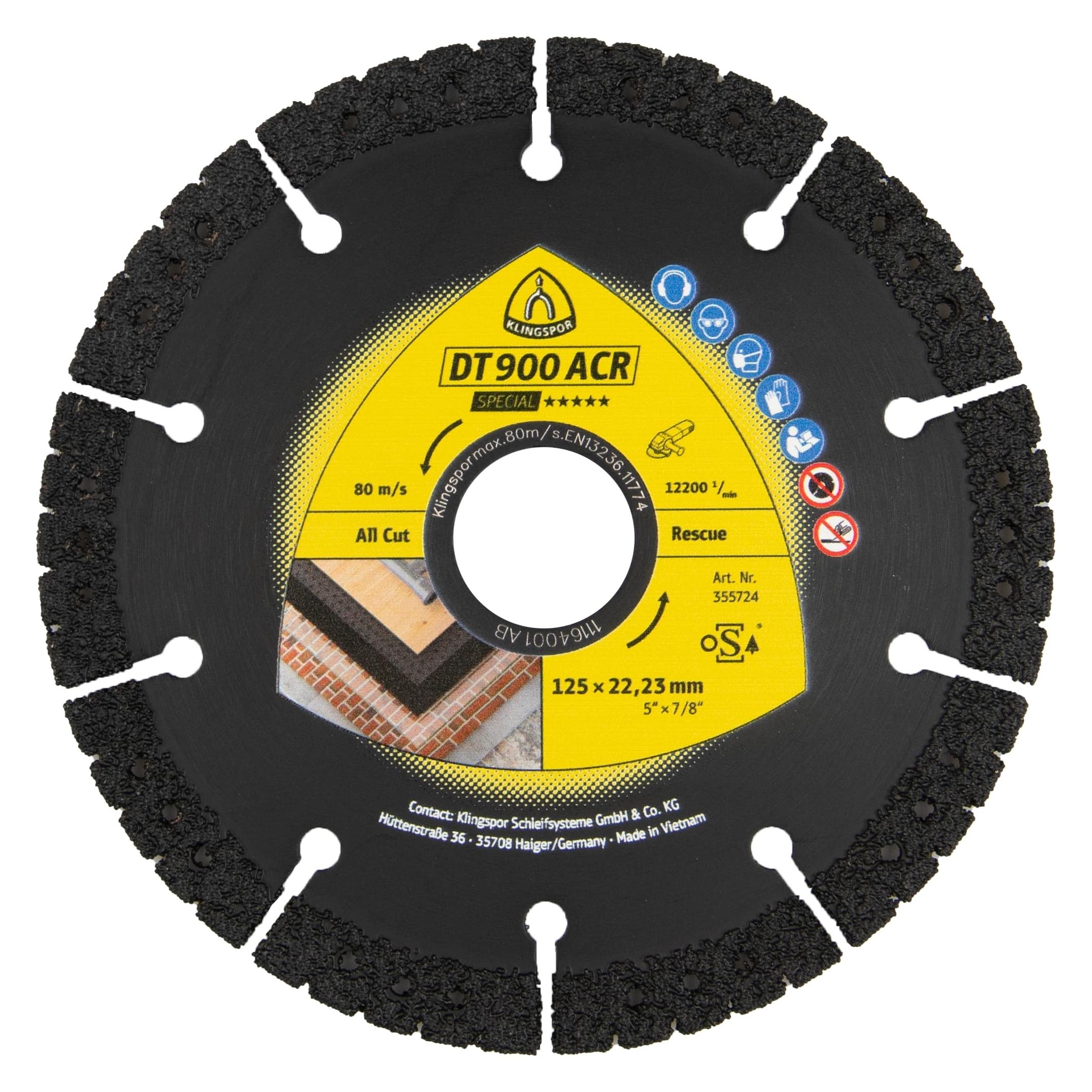Klingspor DT 900 ACR Special - Diamanttrennscheibe 230 x 22,23 mm (355725)