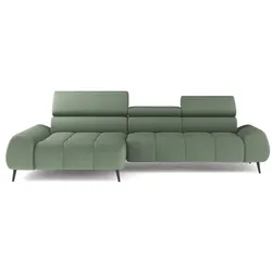 Ecksofa Mavel Stoff Graugrün