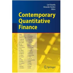 Contemporary Quantitative Finance, Fachbücher von Carl Chiarella, Alexander Novikov