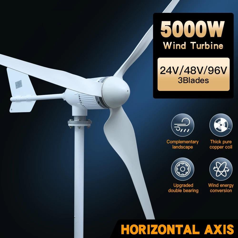 Selius Windturbine met Roestvast Stalen As voor Duurzame Energie