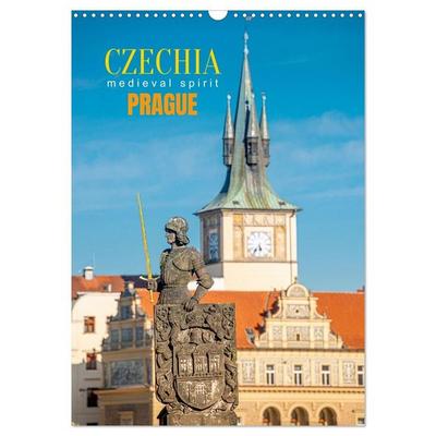 Czechia, Prague - Medieval Spirit (Wall Calendar 2027 DIN A3 portrait), CALVENDO 12 Month Wall Calendar