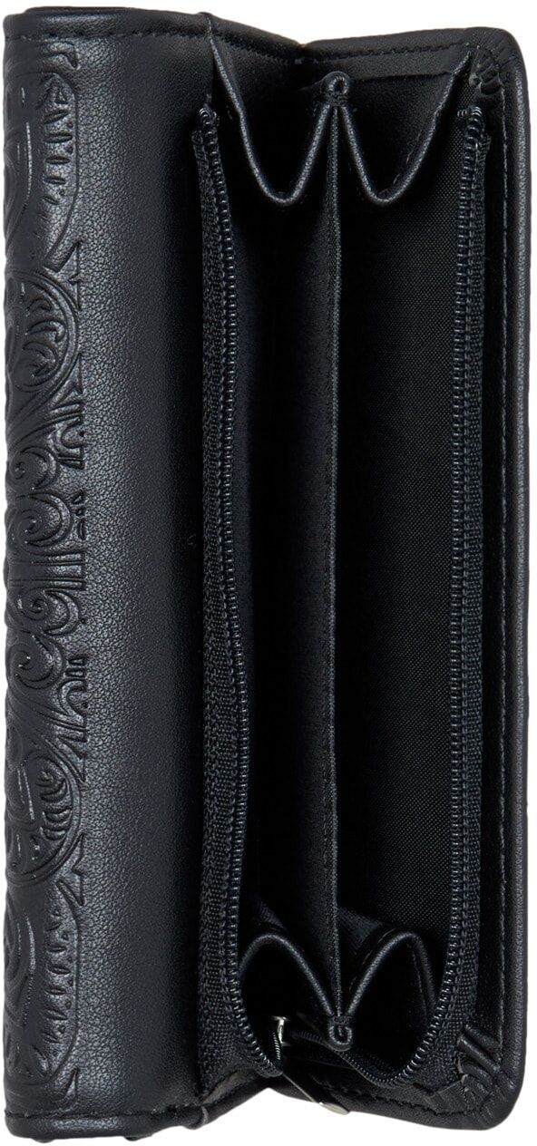 Brieftasche ROXY "Crazy Diamond", Damen, schwarz (anthrazit), Obermaterial: 100% Polyurethan., Kleinlederwaren Brieftasche