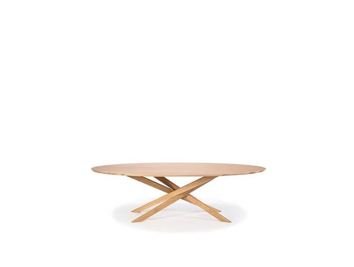 Ethnicraft Mikado Couchtisch oval Oak wax oil oval