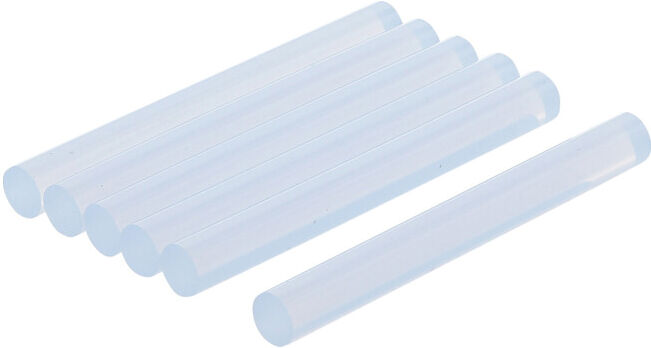 Bâtonnets de colle chaude transparent Ø 11 mm, 100 mm 6 pièces BGS Do it yourself (8051)
