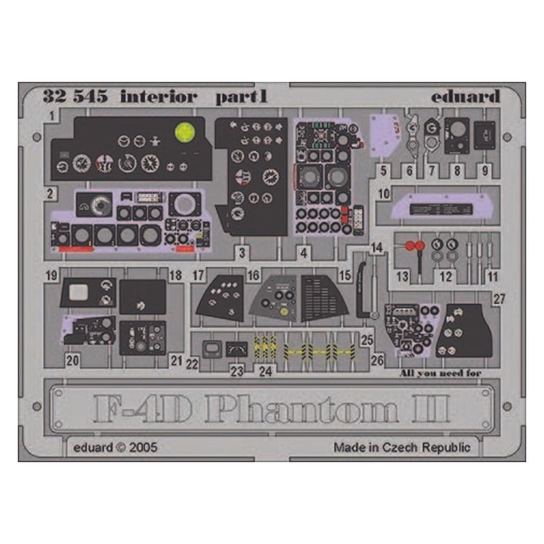 Eduard F-4D Phantom II interior für Tamiya Bausatz (32545)