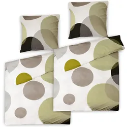 BETTWÄSCHE Nela 155/220 cm + Kissenbezug 80/80 cm Ornamente Renforcé 2er Set