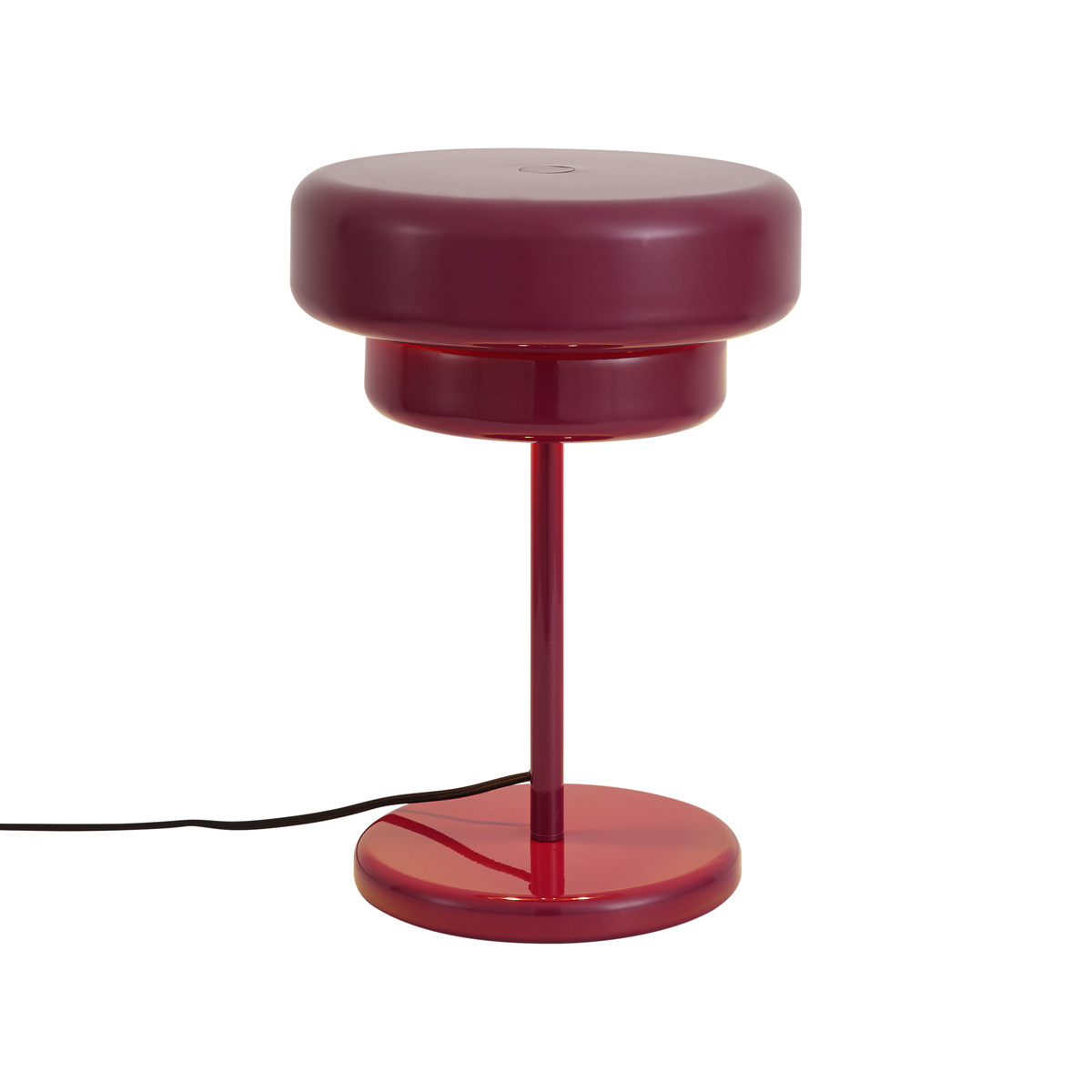 Qazqa Retro Tafellamp Ophelia - Rood - Hoogte: 41 cm