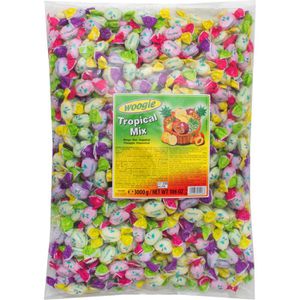 Woogie Fruchtbonbons Tropical Mix, 550 Stück, 3kg