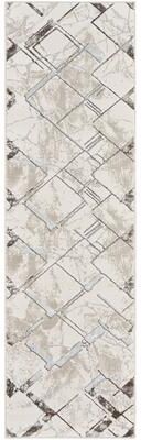 Nourison Glam Indoor Grey Geometric Area Rug