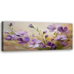 WANDBILD blumen lila pflanzen natur
