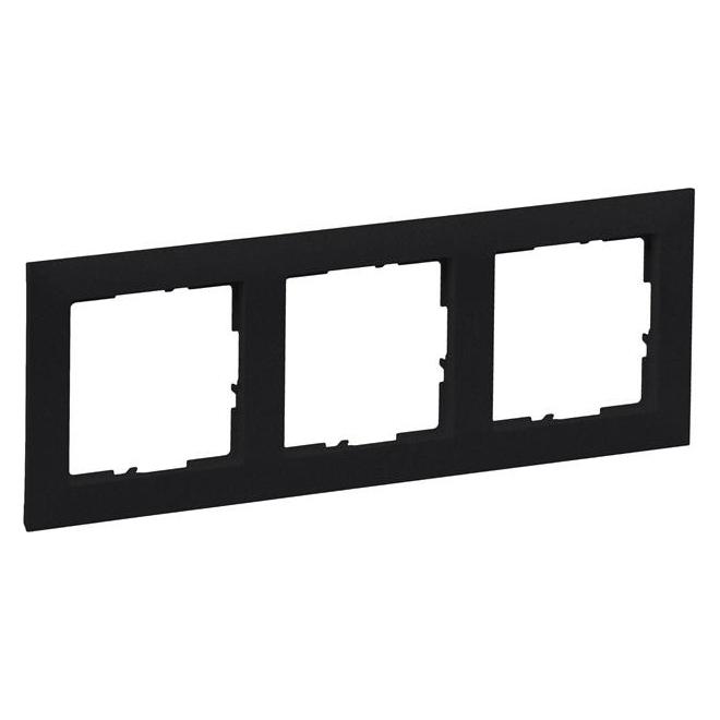 Legrand 3g Plate Black (721523)