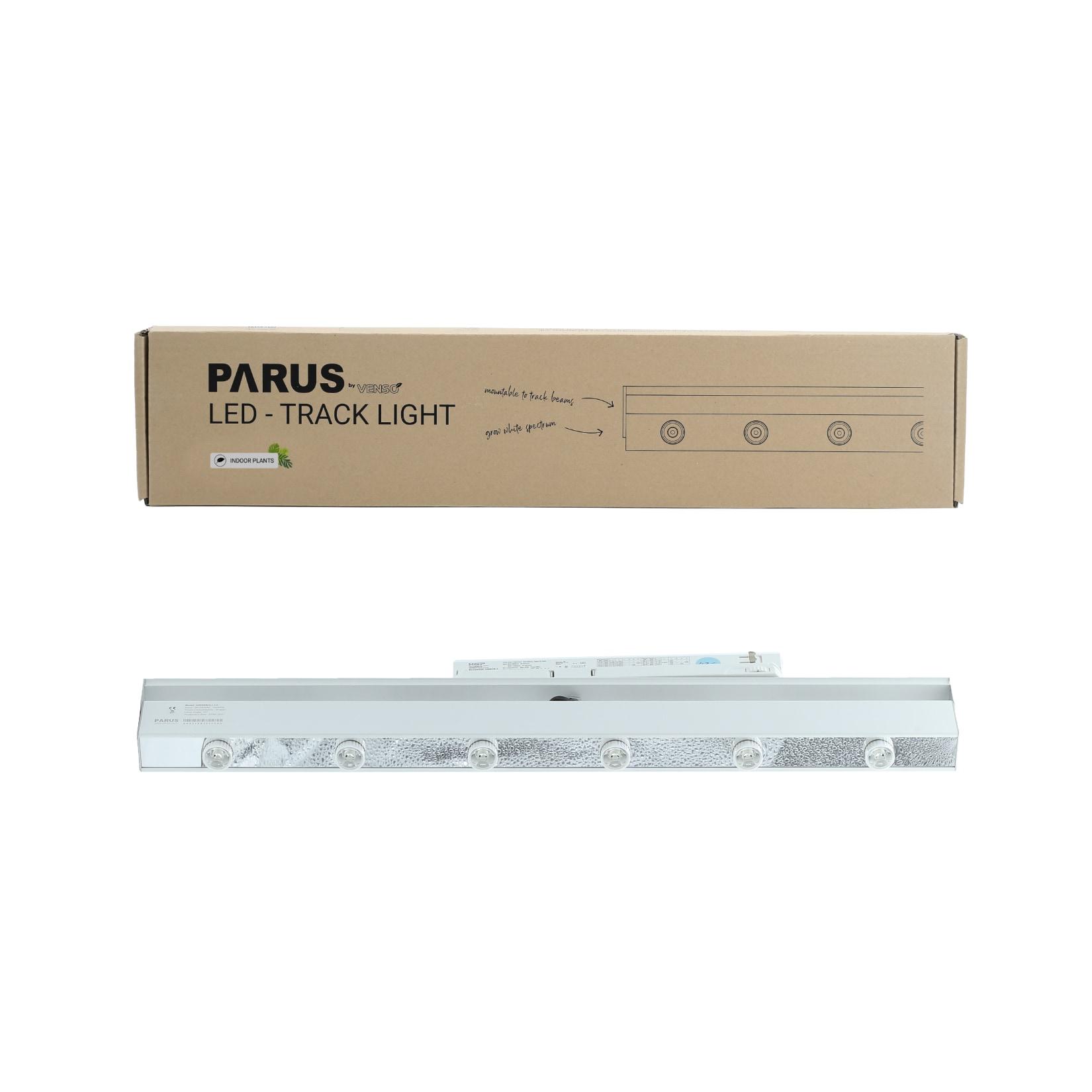 Parus by Venso LED Track Light Weiß 60cm 90° , Stromschienenstrahler, Pflanzenlampe für Zimmerpflanzen LED Beleuchtung für Fassaden- und Wandbegrünung, Pflanzenlicht LED Vollspektrum Grow Light
