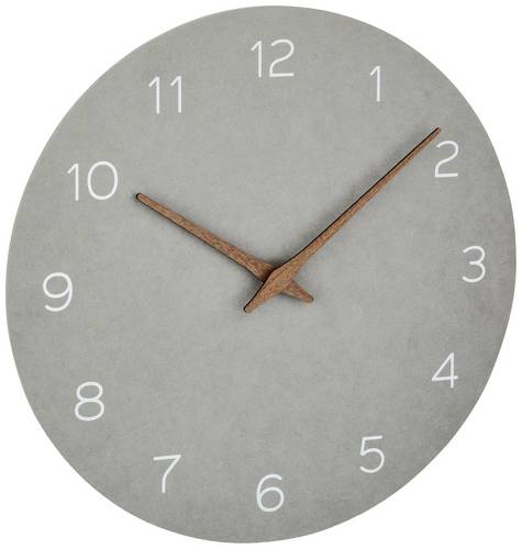 TFA Dostmann 60.3054.10 Quarz Wanduhr 29.7cm x 45mm Grau