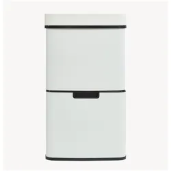 En.Casa Sensor Mülleimer Venna Edelstahl Beige 62L, Abfalleimer, Beige