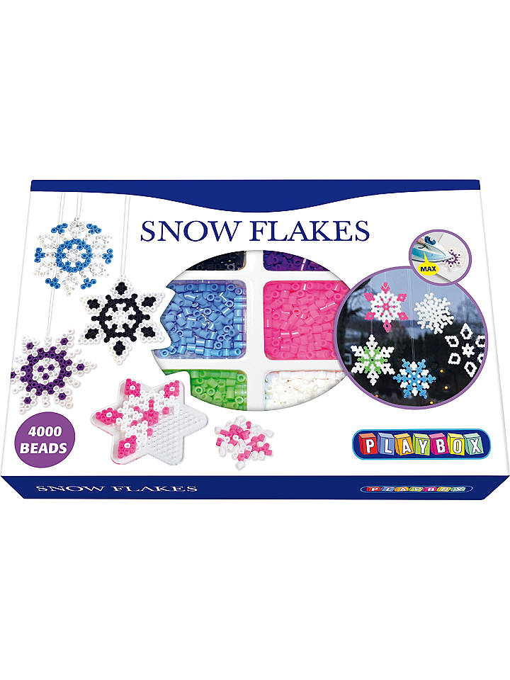 Playbox 4.004tlg. Bügelperlenset "Schneeflocken" - ab 5 Jahren - onesize