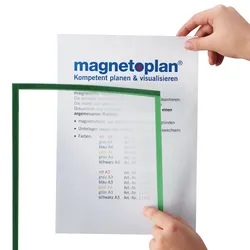 magnetoplan Magnetofix Sichtfenster schwarz DIN A4 5St