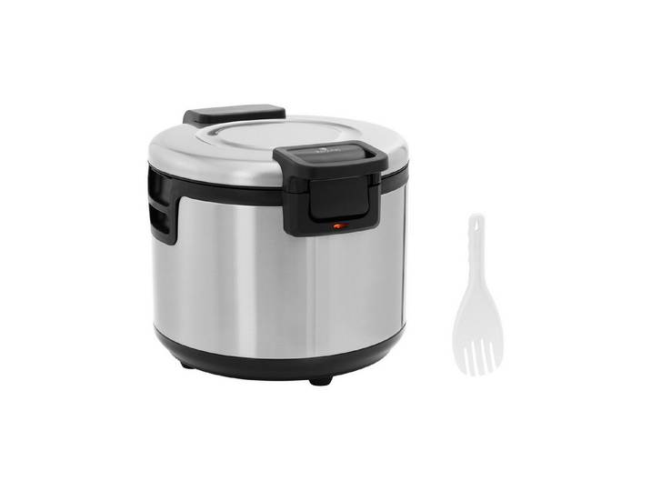 Royal Catering Reiskocher Gastro Reiswärmer 26L Speisenwärmer 2 Temperaturen Reislöffel, 110 W