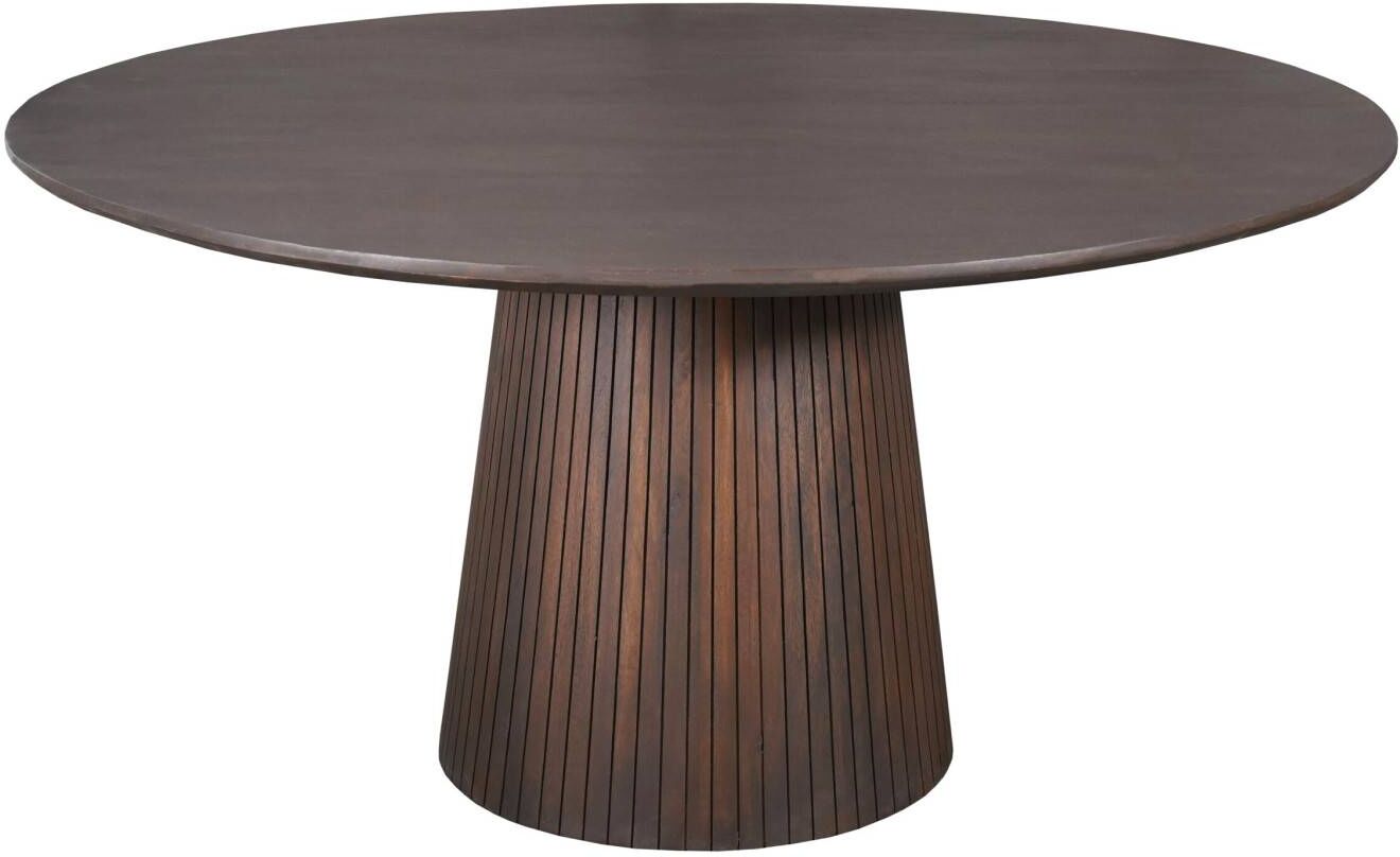 Pharao24.de Massivholztisch Essenstisch in modernem Design und Braun