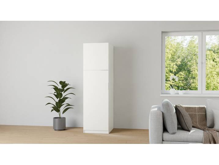 Schmaler Kleiderschrank Premium Dekore Weiß