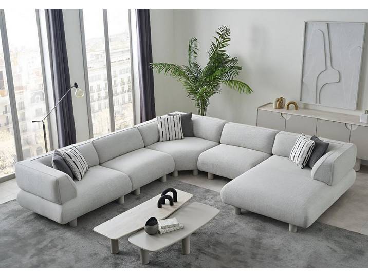 Xlmoebel Couchtisch Elegantes 2-teiliges Set graue Couchtische für stilvolles Wohnen (Couchtisch-Set, 2-teilig), Made in Europa