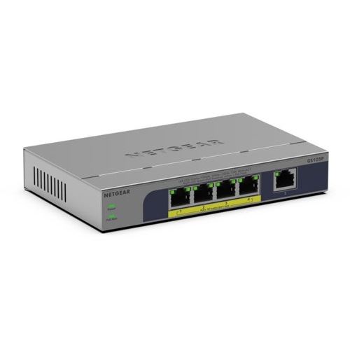 Netgear 5-PORT 1GB UNMANAGED POE SWITCH (GS105P)