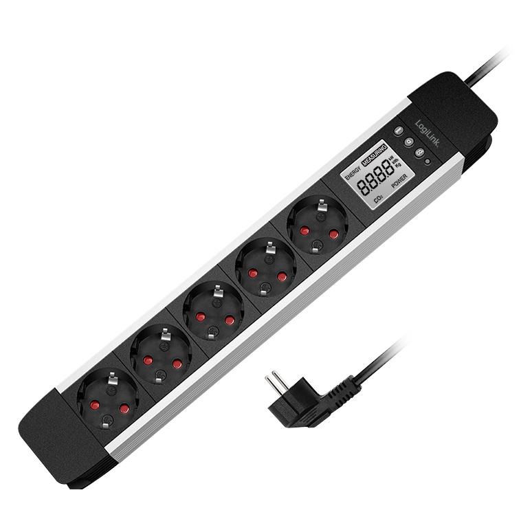 LogiLink Prüfen (5x, CEE 7/4, 1.40 m) (LPS286)