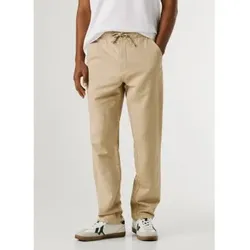 Pepe Jeans für Herren. PM2100080 Pull On Comfort Chino Leinen Beige Pull On Hose (28), Lässig, Baumwolle