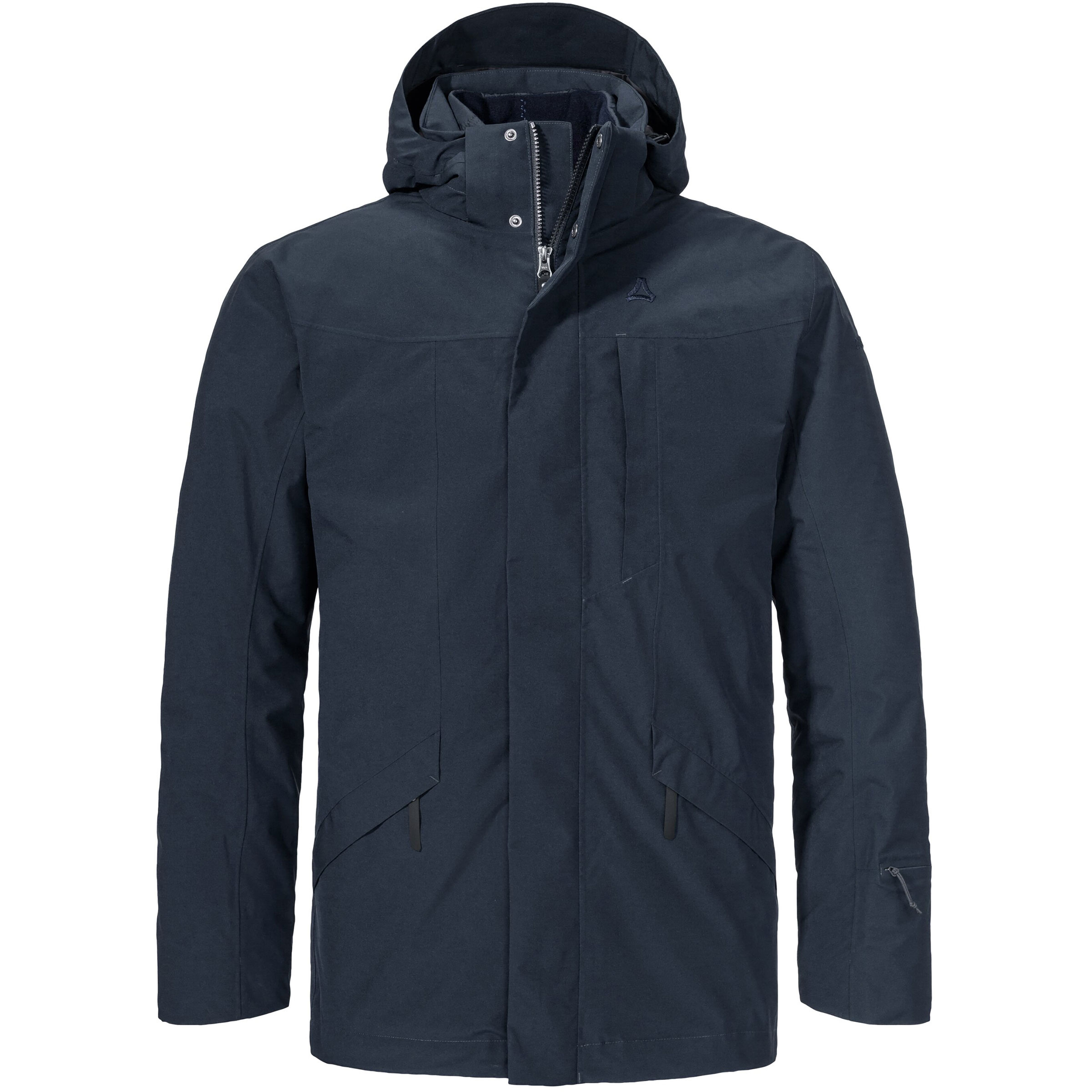 Schöffel Style Borkol 3in1 Parka Herren Doppeljacke blau Größe XXL Lifestyle Isolierend Wasserabweisend