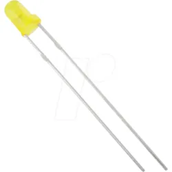 3034Y1D-ESA-E - LED 3mm, bedrahtet, gelb, 3000 mcd, 60°