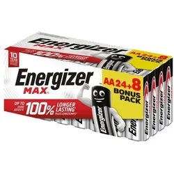 Energizer 32er-Pack Batterien »Max Alkaline« Mignon / AA Promotion Pack 24+8