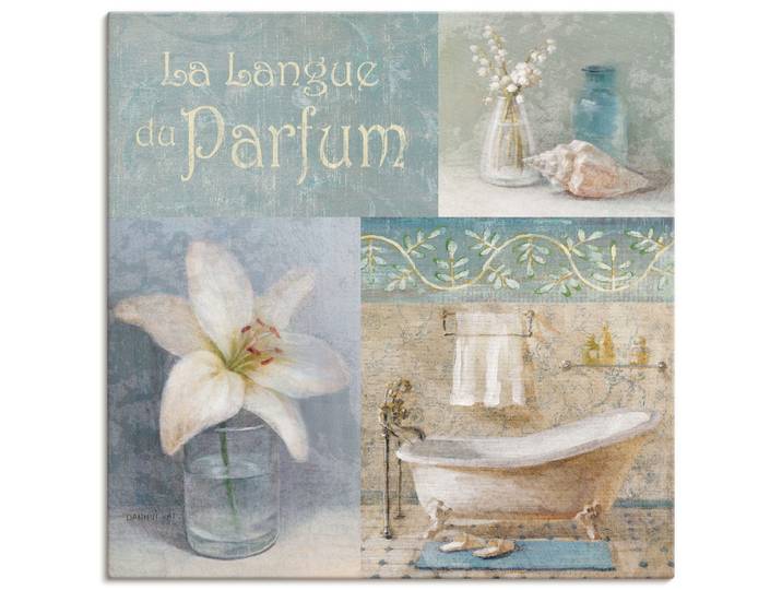 Leinwandbild ARTLAND Parfum I , grün (farbe bild(er): grün), B:30cm H:30cm, Bilder, Leinwandbild, auf Holzrahmen gespannt