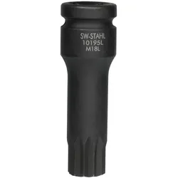 SW-Stahl, Steckschlüssel + Stecknuss, 10195L-18L Fahrwerk Spezialeinsatz XZN 18 x 75 mm