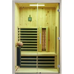 Infraworld Infrarotkabine TrioSol Glas 125 Zirbe VG inkl. 5-teiligem gratis Zubehörset