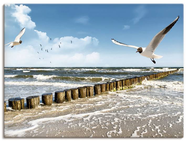 Artland Ostsee Gewässer 1 Stk. tlg. als Leinwandbild, Poster in verschied. Grössen