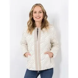 DINE 'N' DANCE Steppjacke 2-Wege-Zipper Reißverschlusstaschen figurumspielend