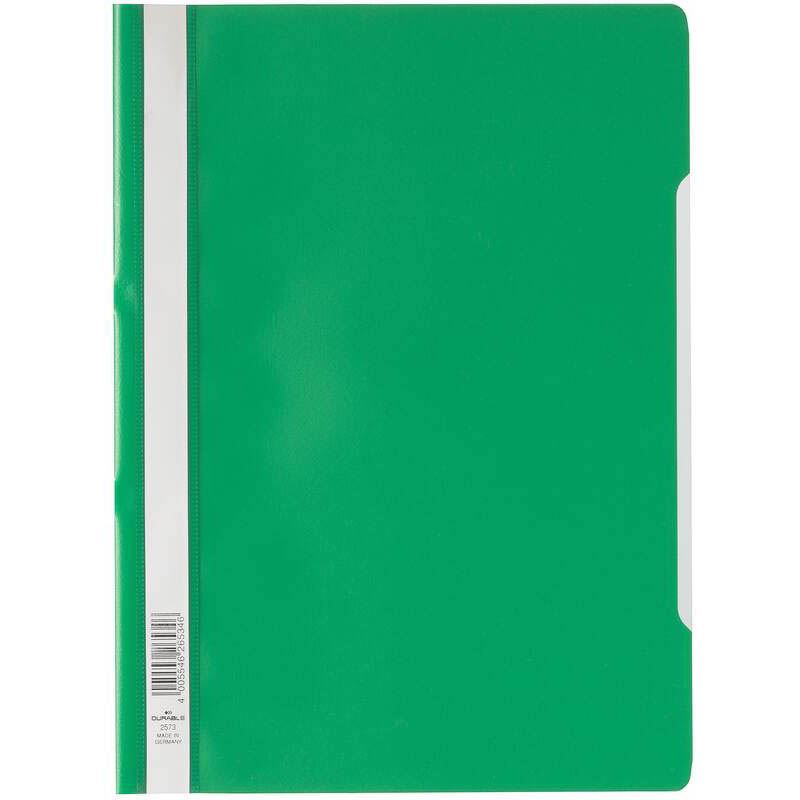 DURABLE 10 Schnellhefter Kunststoff grün DIN A4