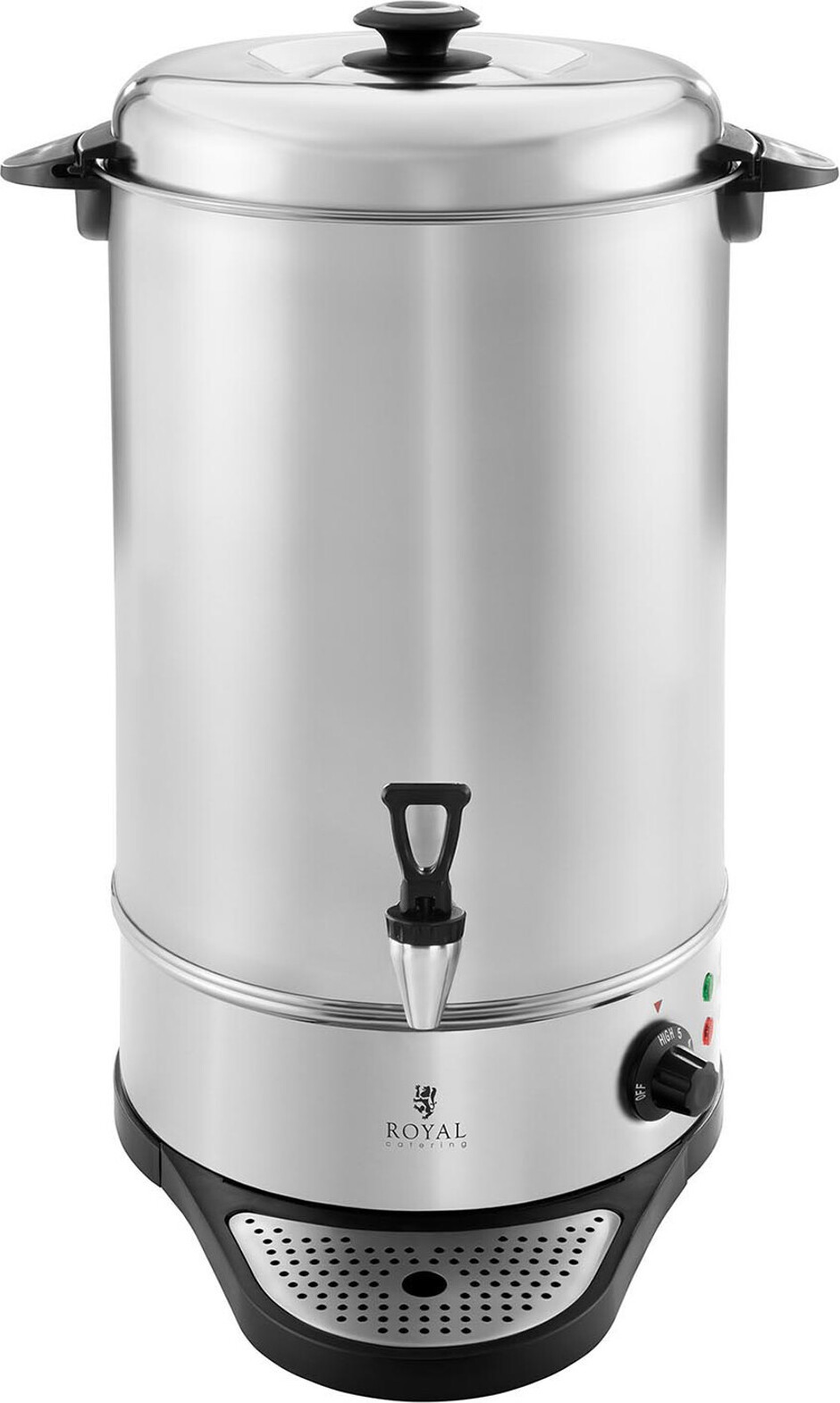 Royal Catering Waterverwarmer met roosteroppervlak, Roestvrij staal, 20 liter