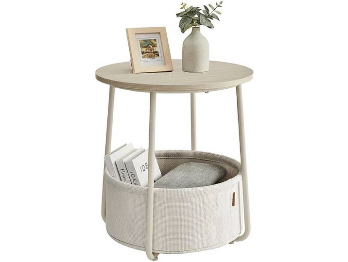 SONGMICS Beistelltisch EDEN 45x45x51cm beige