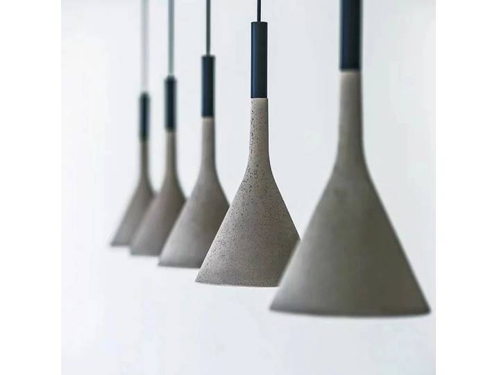 Ciment béton pendentif lumières nordique moderne Led E27 Restaurant Bar salon chambre île cuisine lampe industrielle Design