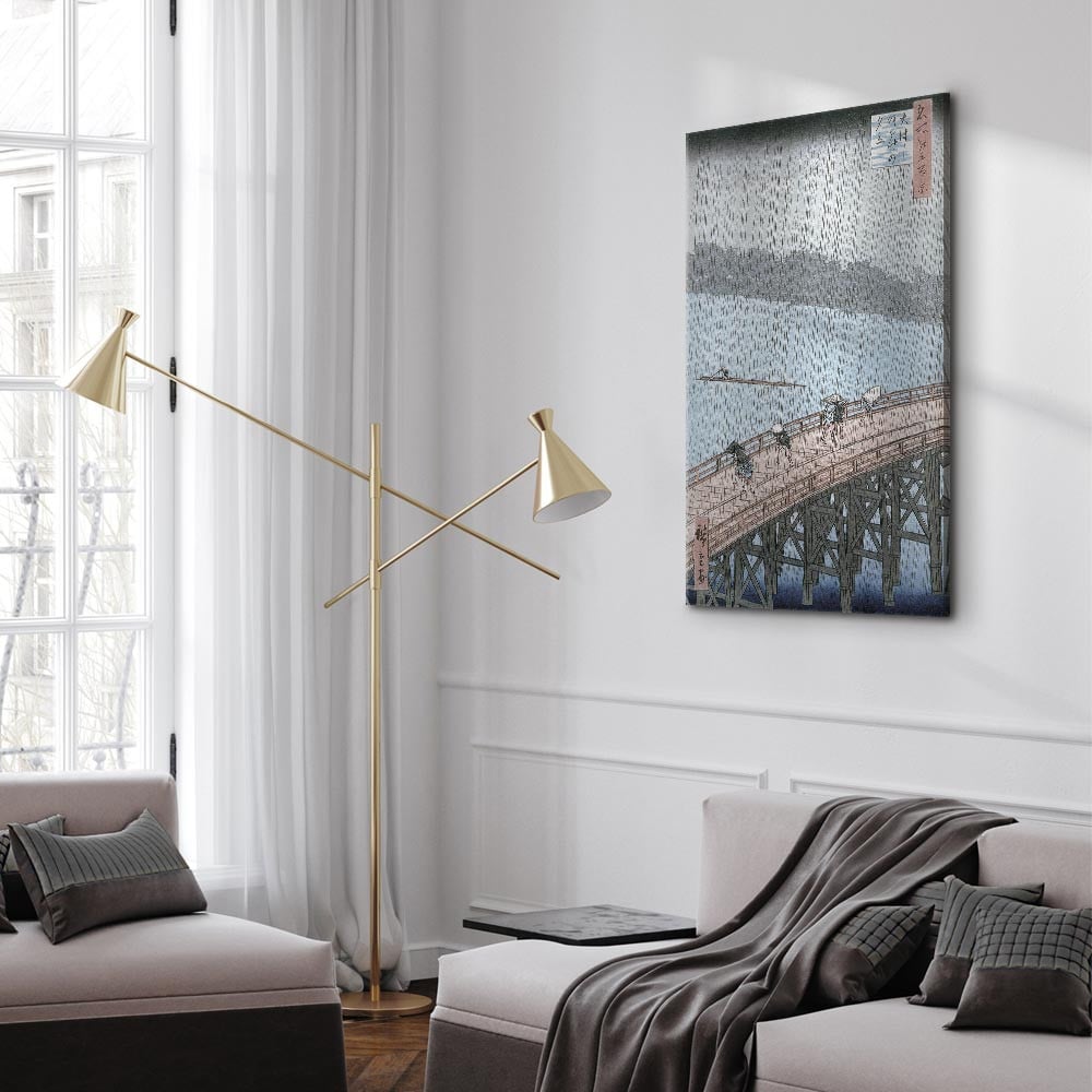 home24 Canvas afbeelding Sudden Shower zwart/multicolor 40 x 60 cm