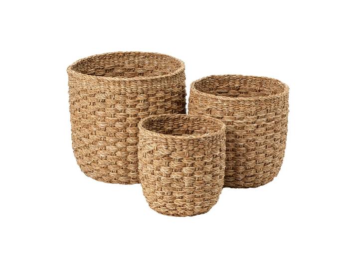 Dixie Panier de rangement Esther, 3 pièces Naturel