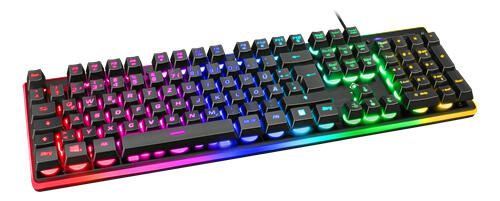 Deltaco Gaming DK220 kabelgebundene Gaming Tastatur - QWERTZ DE - schwarz GAM-021-RGB-DE