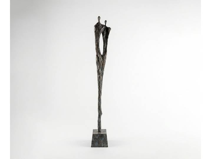 Figur Gemini B22 x T22 x H166 cm Aluminium Umbra Antica Handgemacht, Wohnaccessoires